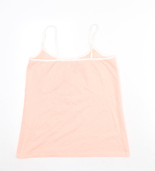 Disney Womens Pink Polyester Camisole Tank Size M Round Neck - Disney is My Happy Place