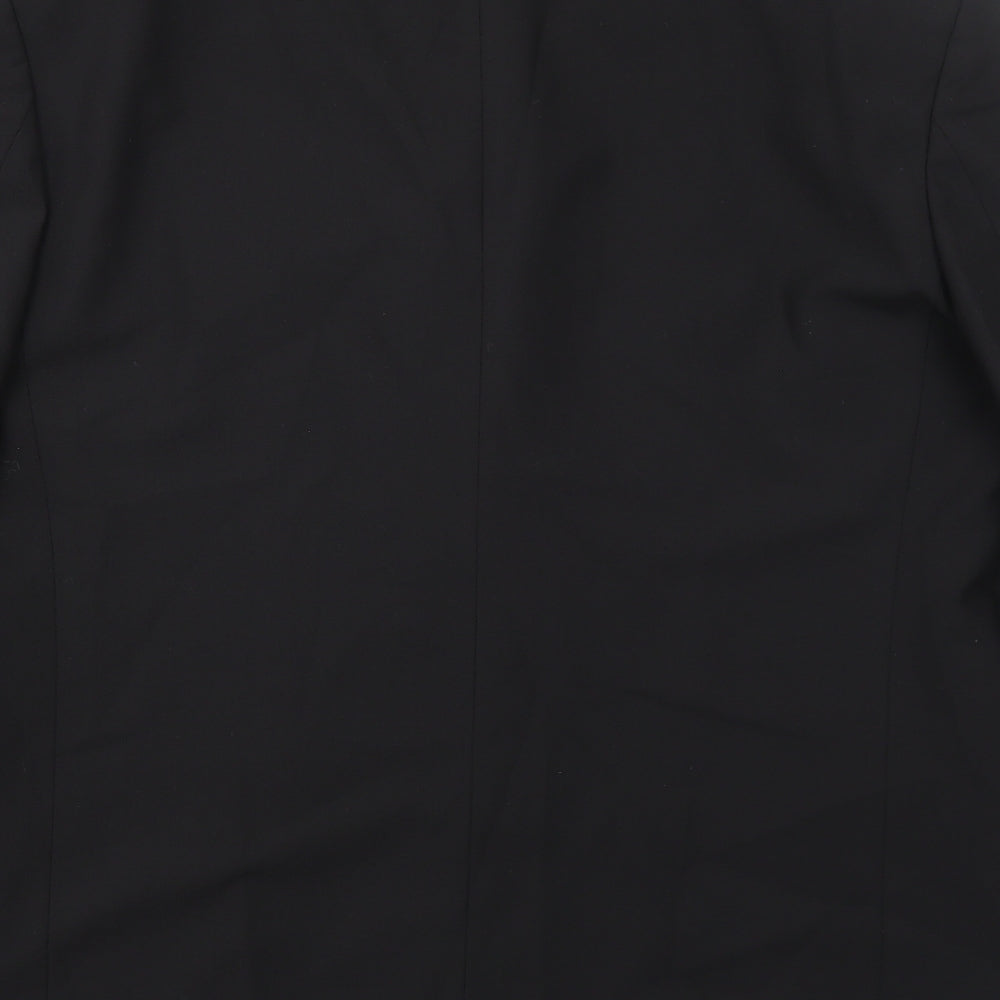 Marks and Spencer Mens Black Polyester Jacket Suit Jacket Size 40 Regular