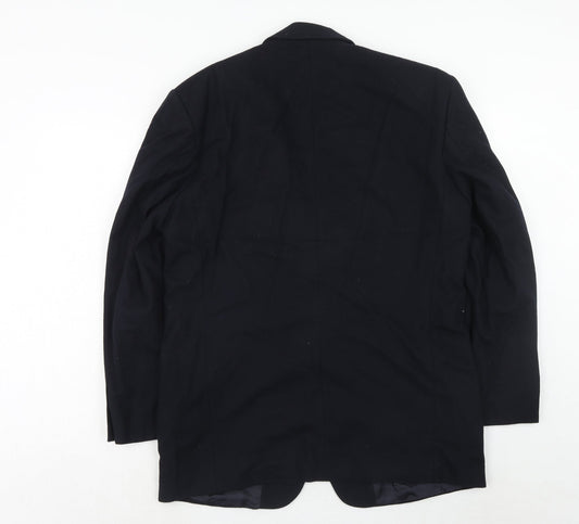 NEXT Mens Black Wool Jacket Suit Jacket Size 40 Regular