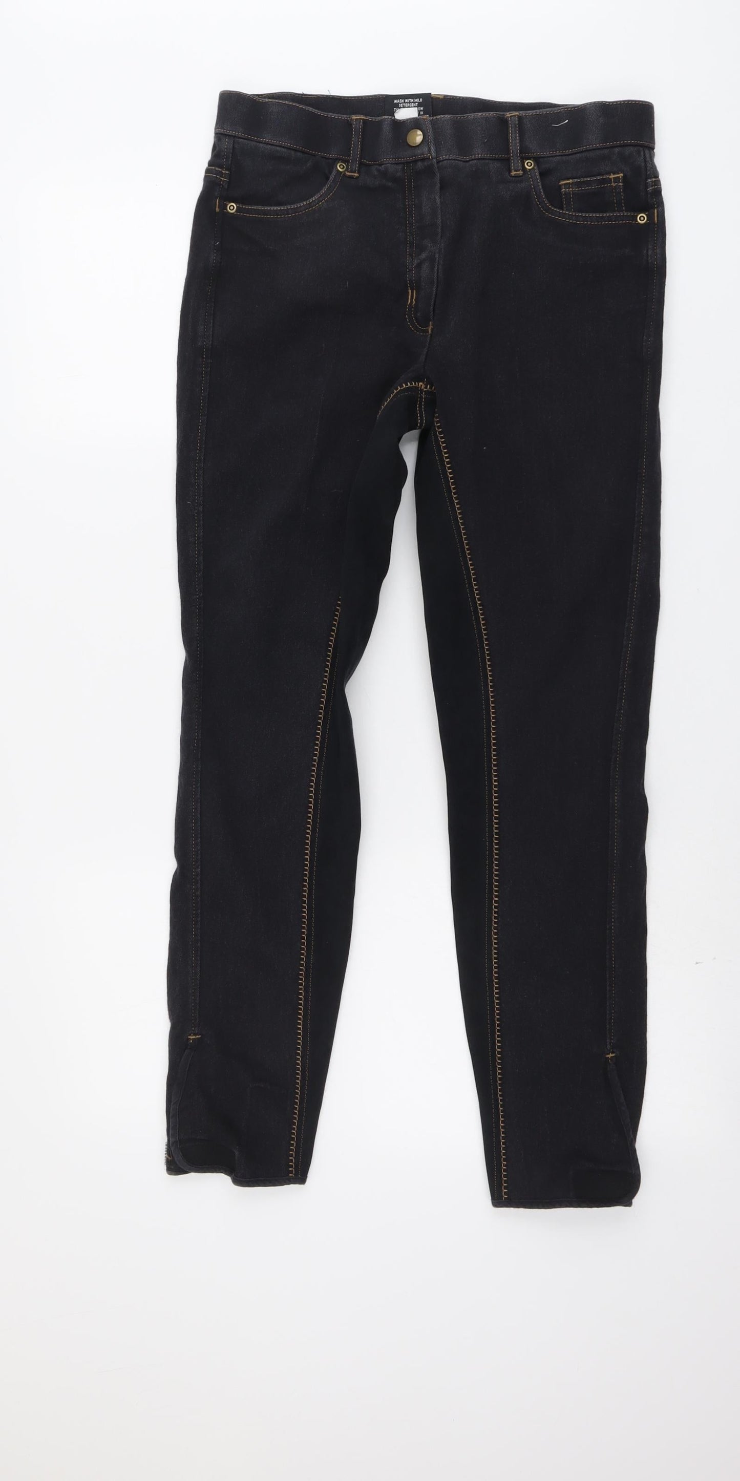 Tagg Womens Grey Cotton Straight Jeans Size 30 in L28 in Regular Button