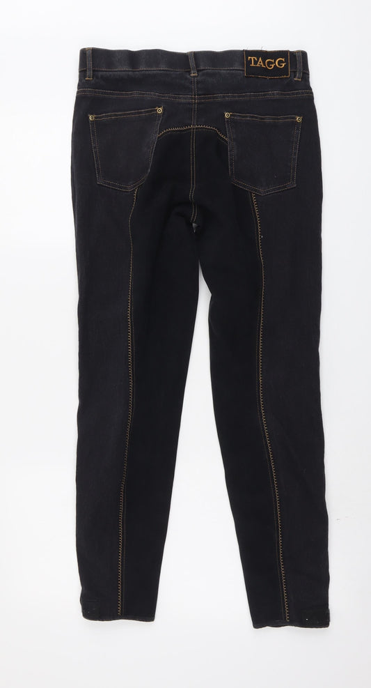 Tagg Womens Grey Cotton Straight Jeans Size 30 in L28 in Regular Button