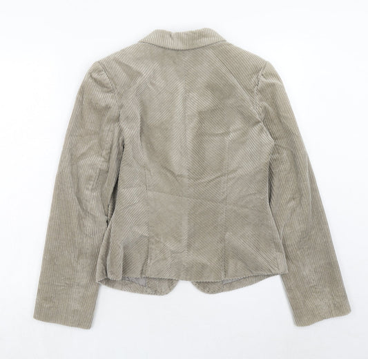 Part Two Womens Beige Cotton Jacket Blazer Size 10