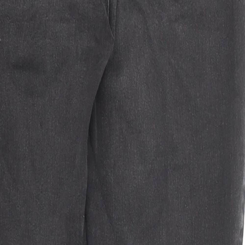 Brand and care label for Only women’s black cotton straight jeans, size UK 30, in regular zip