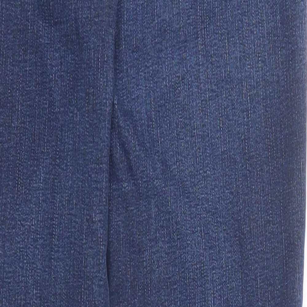 Benetton Jeans Womens Blue Cotton Straight Jeans Size 28 in Regular Zip