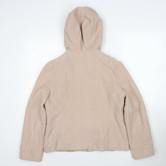 Dorothy Perkins Womens Beige Jacket Size 14 Zip