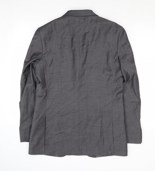 Autograph Mens Grey Wool Jacket Suit Jacket Size 40 Regular