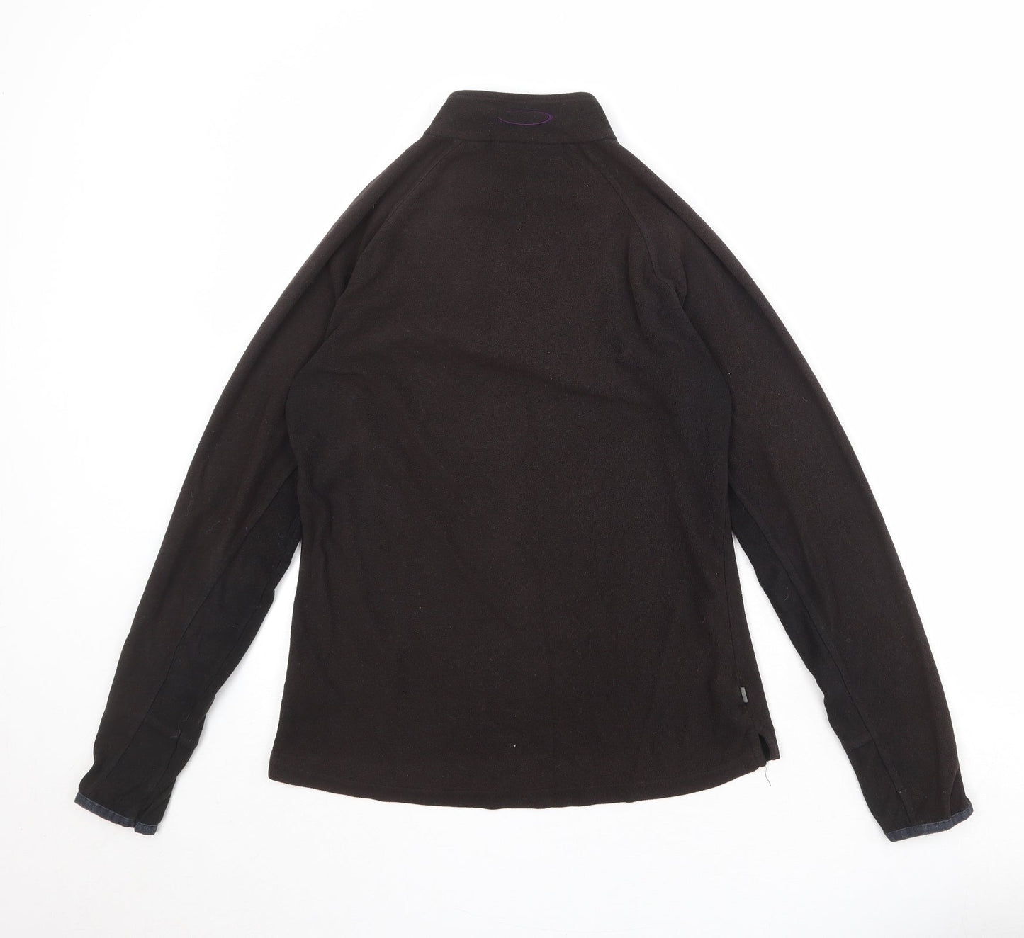 Mountain Life Womens Black Polyester Pullover Sweatshirt Size 10 Zip