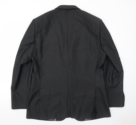 Harry Brown Mens Grey Polyester Jacket Suit Jacket Size 44 Regular