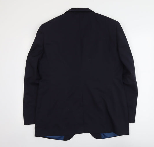 Autograph Mens Blue Wool Jacket Suit Jacket Size M Regular