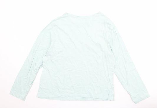 Disney Womens Blue 100% Cotton Basic T-Shirt Size S Round Neck - It's A Good Day 7 Dwarfs