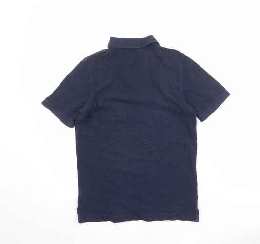 Gap Boys Blue 100% Cotton Pullover Polo Size L Collared Button