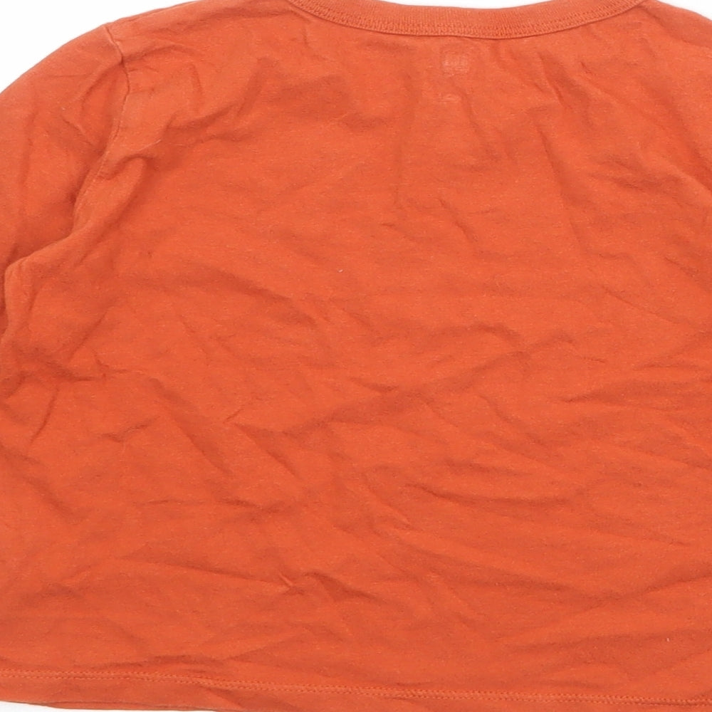 Gap Boys Orange Cotton Pullover T-Shirt Size XS Round Neck Pullover