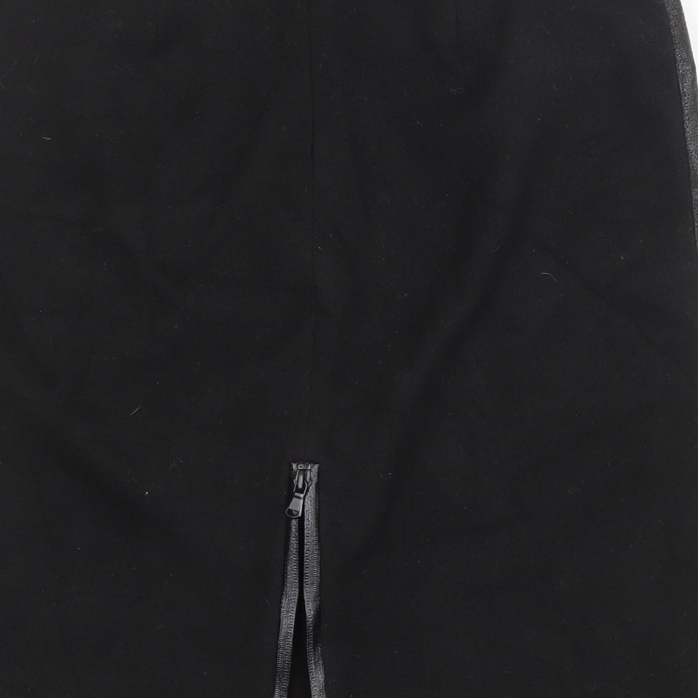 Penny Black Womens Black Polyester Straight & Pencil Skirt Size 10 Zip
