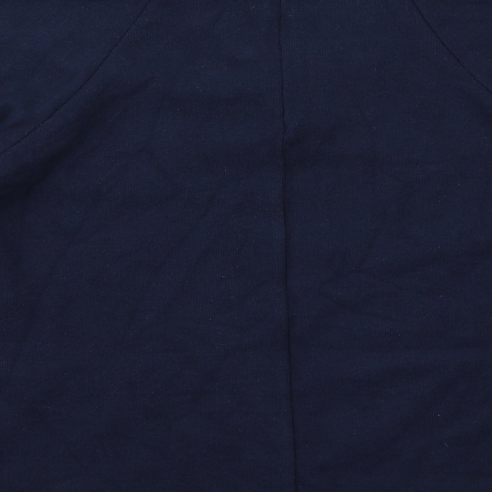 Marks and Spencer Womens Blue Polyester Pullover Sweatshirt Size 12 Zip