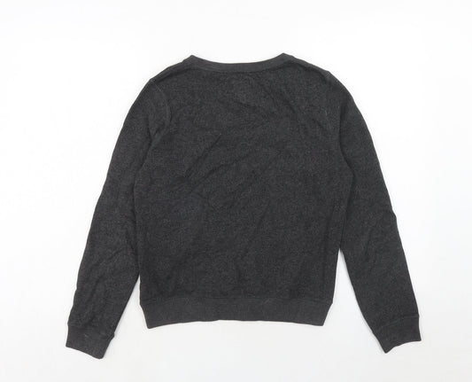 Jack Wills Womens Grey Cotton Pullover Sweatshirt Size 6 Pullover