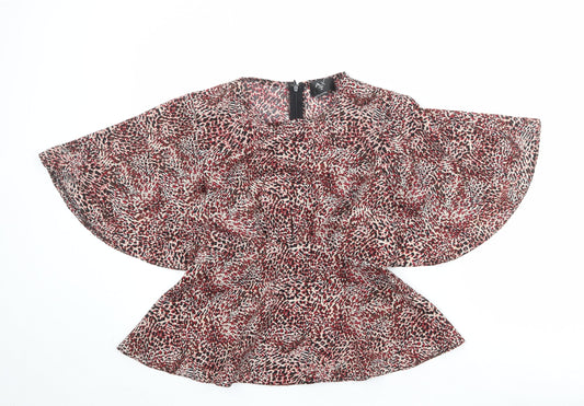 Womens UK Size 10 AX Paris Multicoloured Polyester Blouse