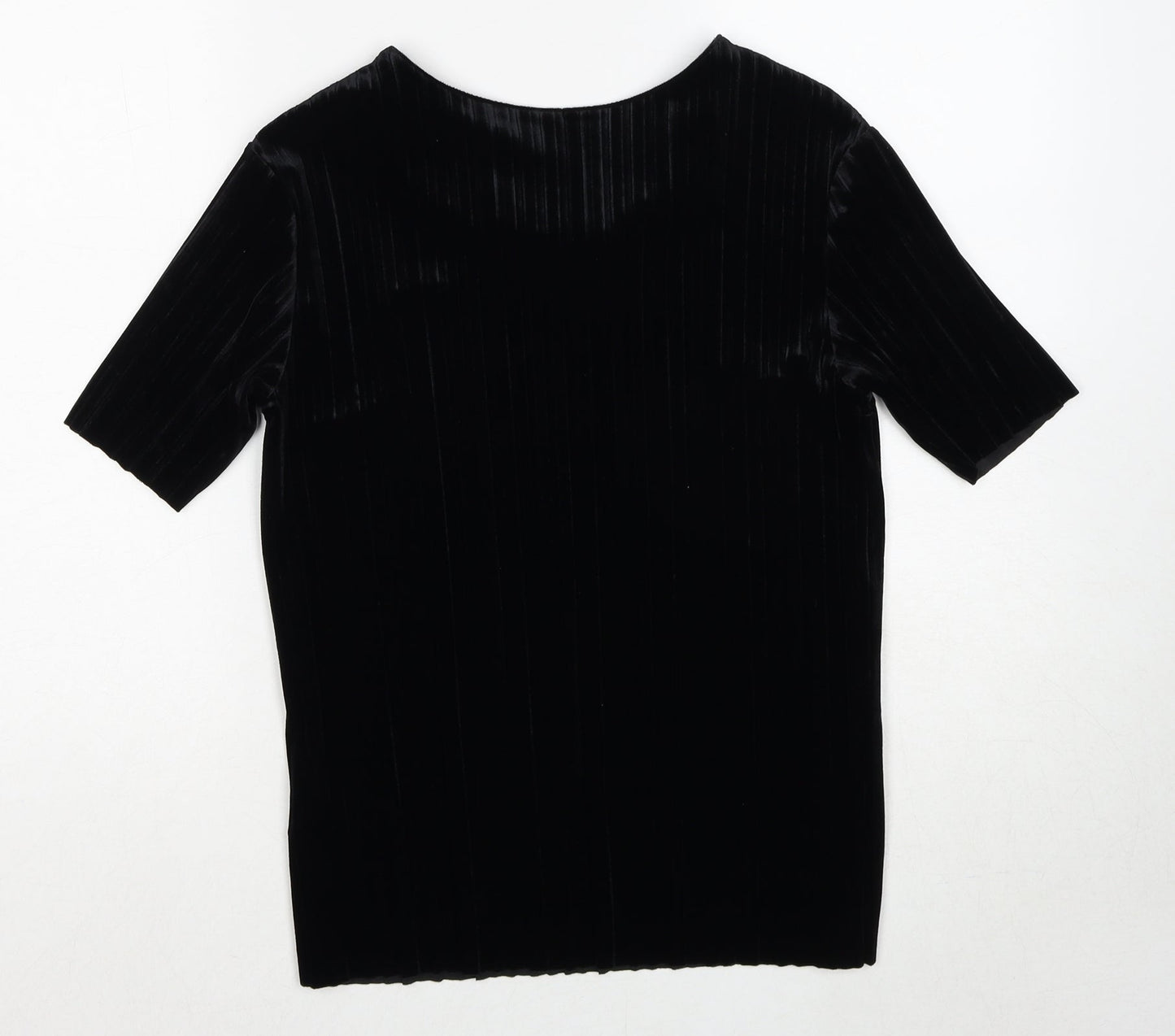 Moss Copenhagen Womens Black Round Neck Polyester Pullover Jumper Size XS