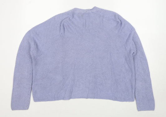 ASOS Womens Blue Round Neck Acrylic Pullover Jumper Size 12