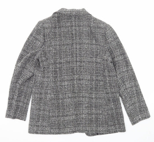 Marks and Spencer Womens Black Geometric Jacket Size 12