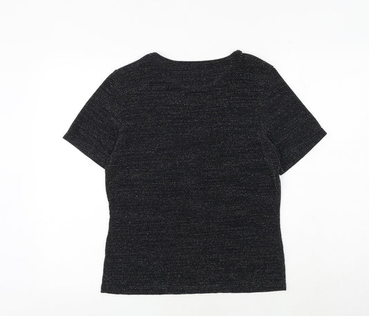 Womens UK Size M Klass Black Nylon T-Shirt