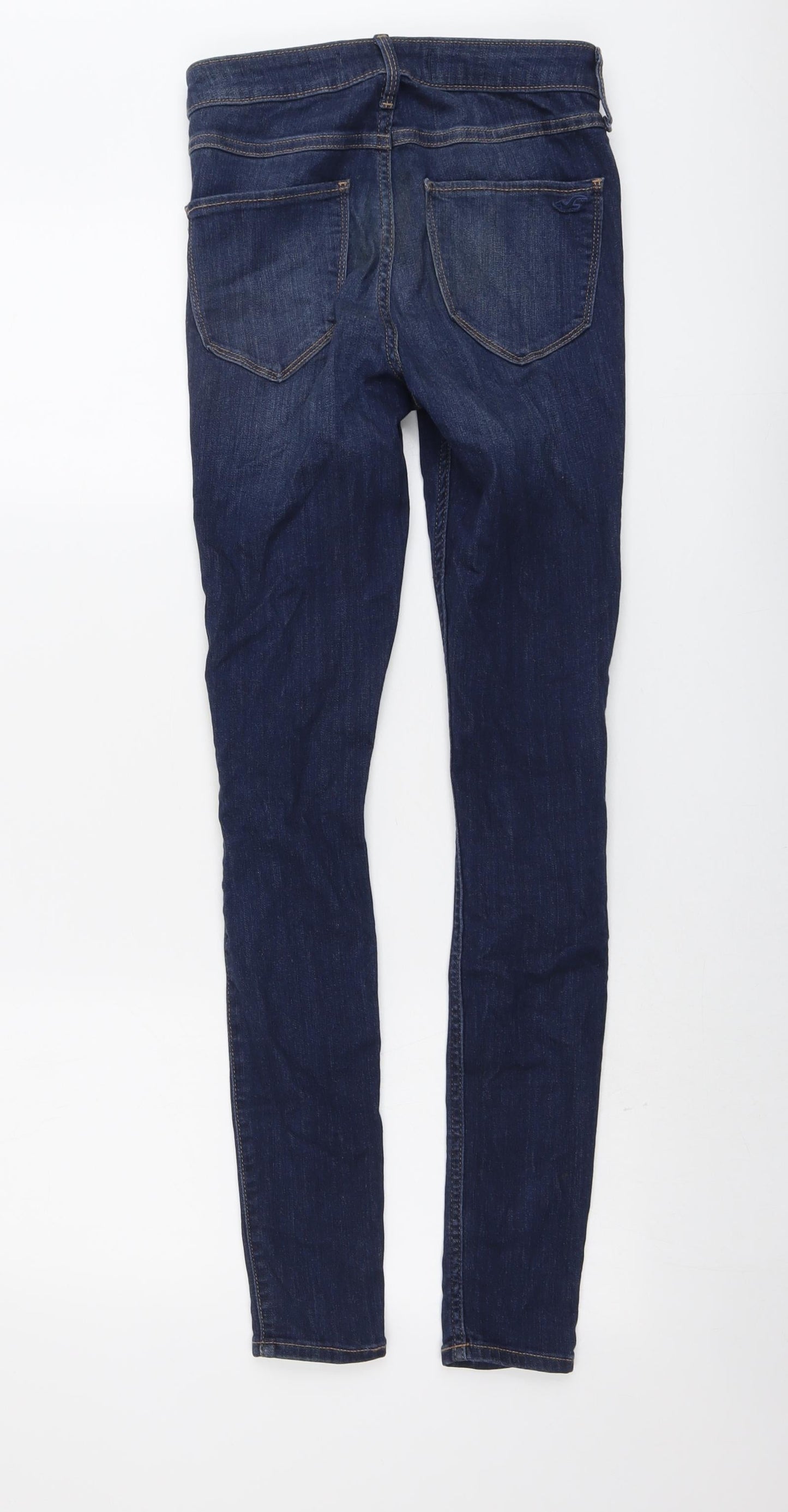 Hollister Womens Blue Cotton Skinny Jeans Size 26 in L30 in Regular Button