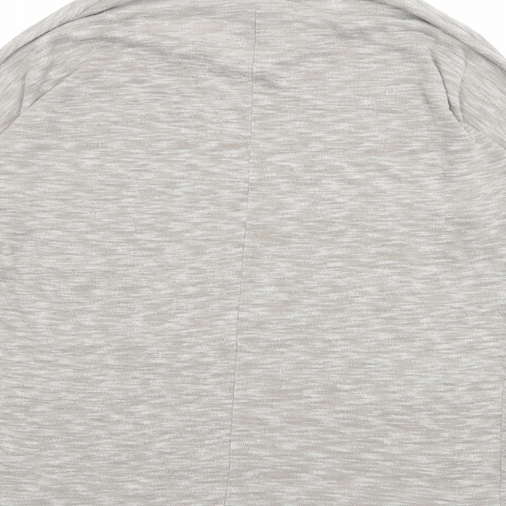 VERO MODA Womens Beige Polyester Basic T-Shirt Size S Scoop Neck