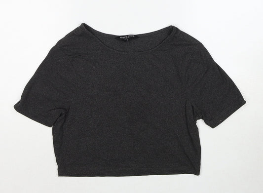 Womens UK Size XS Brave Soul Grey Polyester T-Shirt