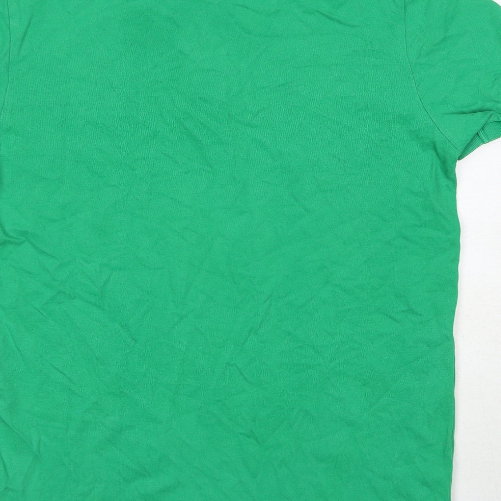 Beverly Hills Polo Club Mens Green Cotton Polo Size S Collared Pullover