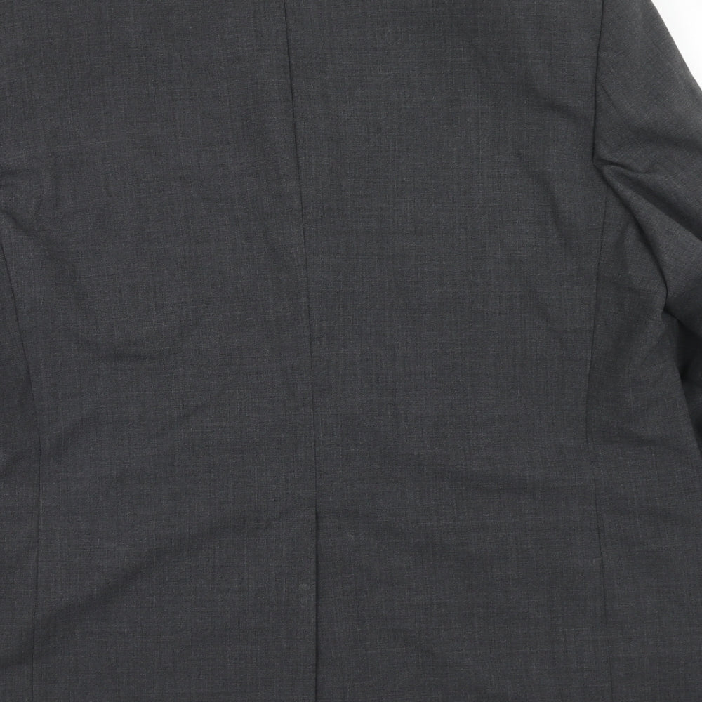 Marks and Spencer Mens Grey Polyester Jacket Suit Jacket Size 44 Regular