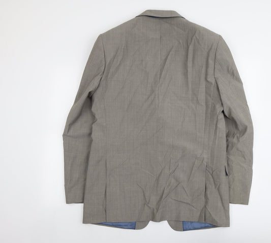 Marks and Spencer Mens Beige Wool Jacket Suit Jacket Size 42 Regular