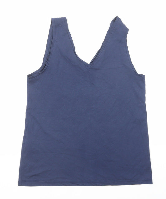 Disney Womens Black Viscose Basic Tank Size S V-Neck - Find Nemo Dory Just Keep Swimming