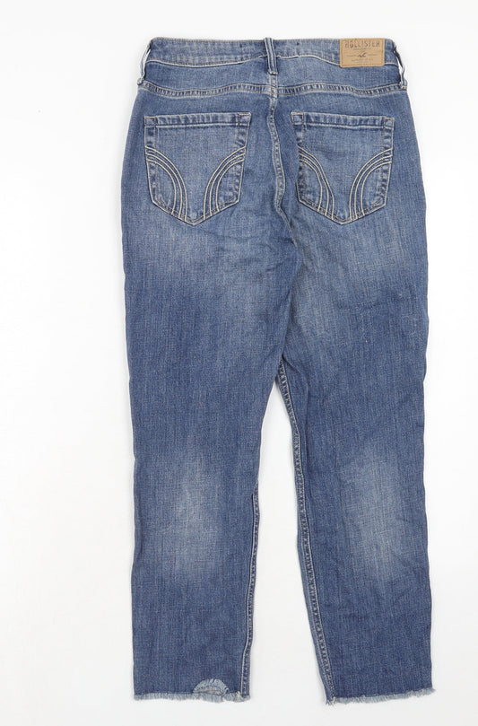 Hollister Womens Blue Cotton Straight Jeans Size 26 in Regular Zip