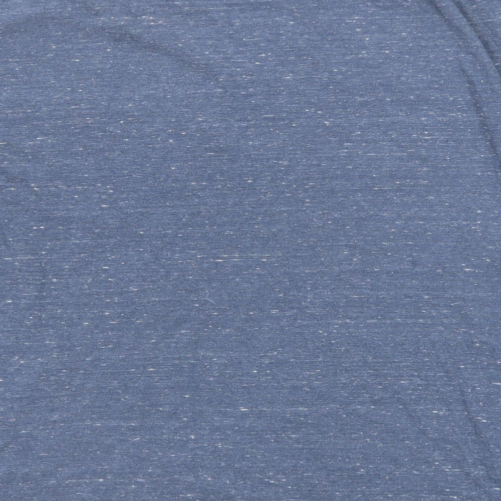 Denim & Flower Womens Blue Cotton Basic T-Shirt Size M Round Neck