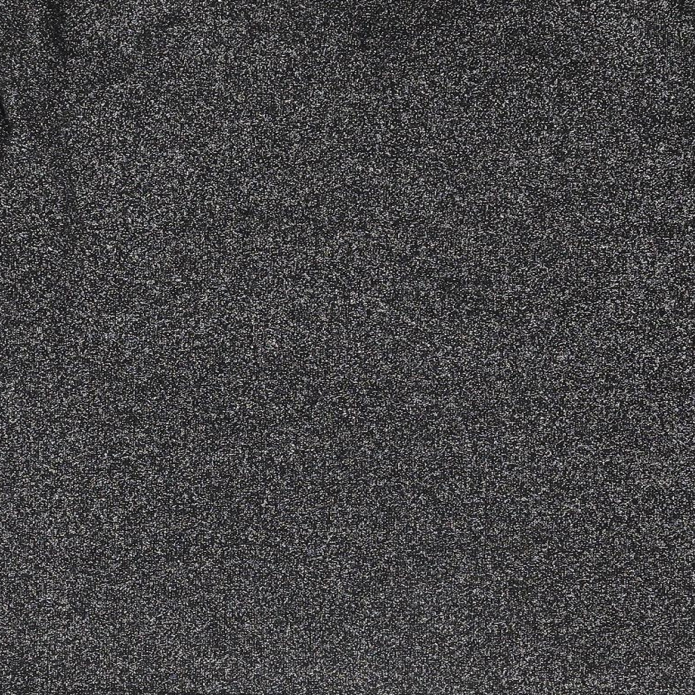 Brand and care label for Frank Saul Silver V-Neck Viscose jumper, size M