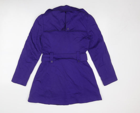 Debenhams Womens Purple Jacket Size 8 Button
