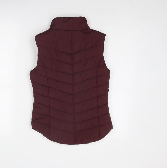 Aeropostale Womens Purple Gilet Jacket Size XS Zip