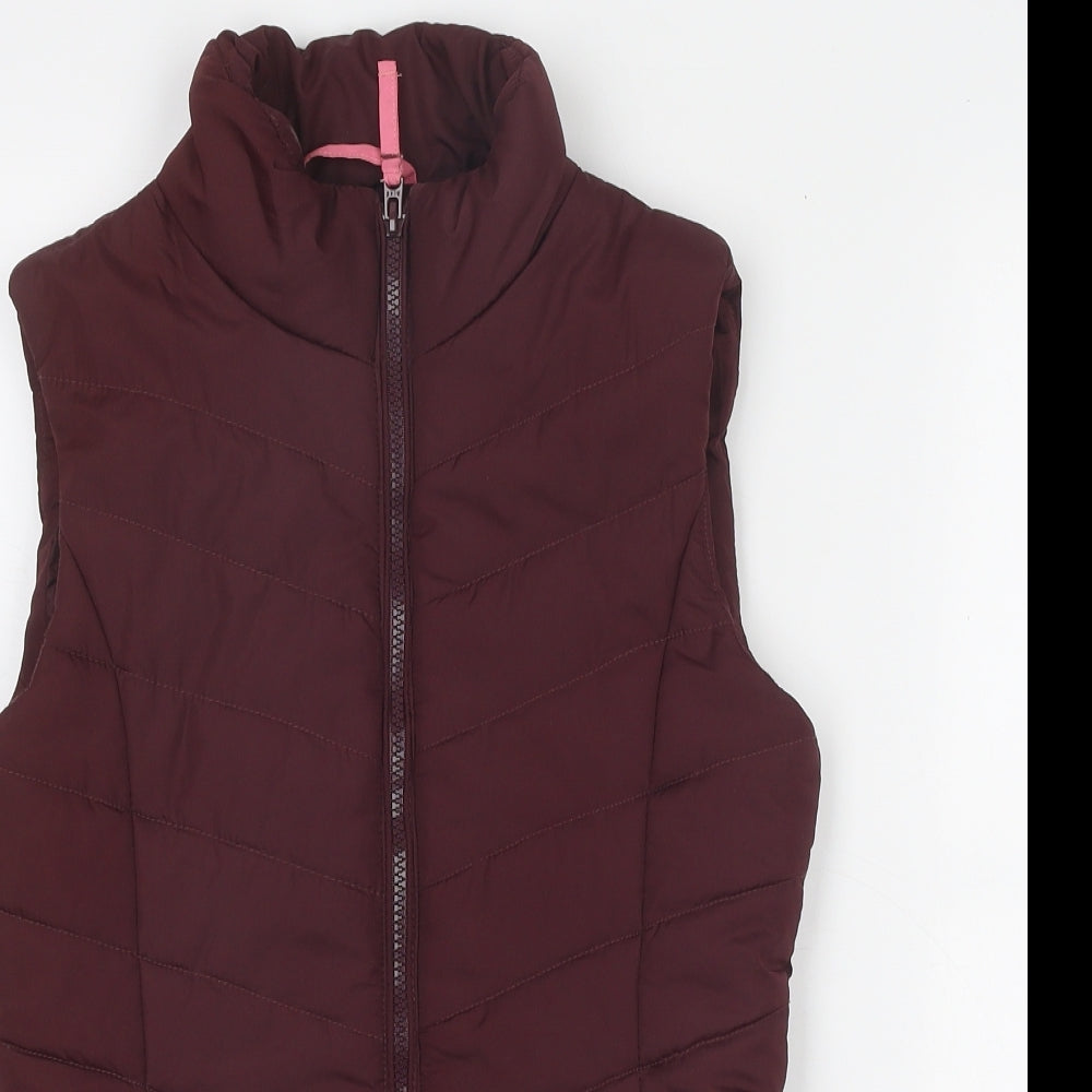 Aeropostale Womens Purple Gilet Jacket Size XS Zip