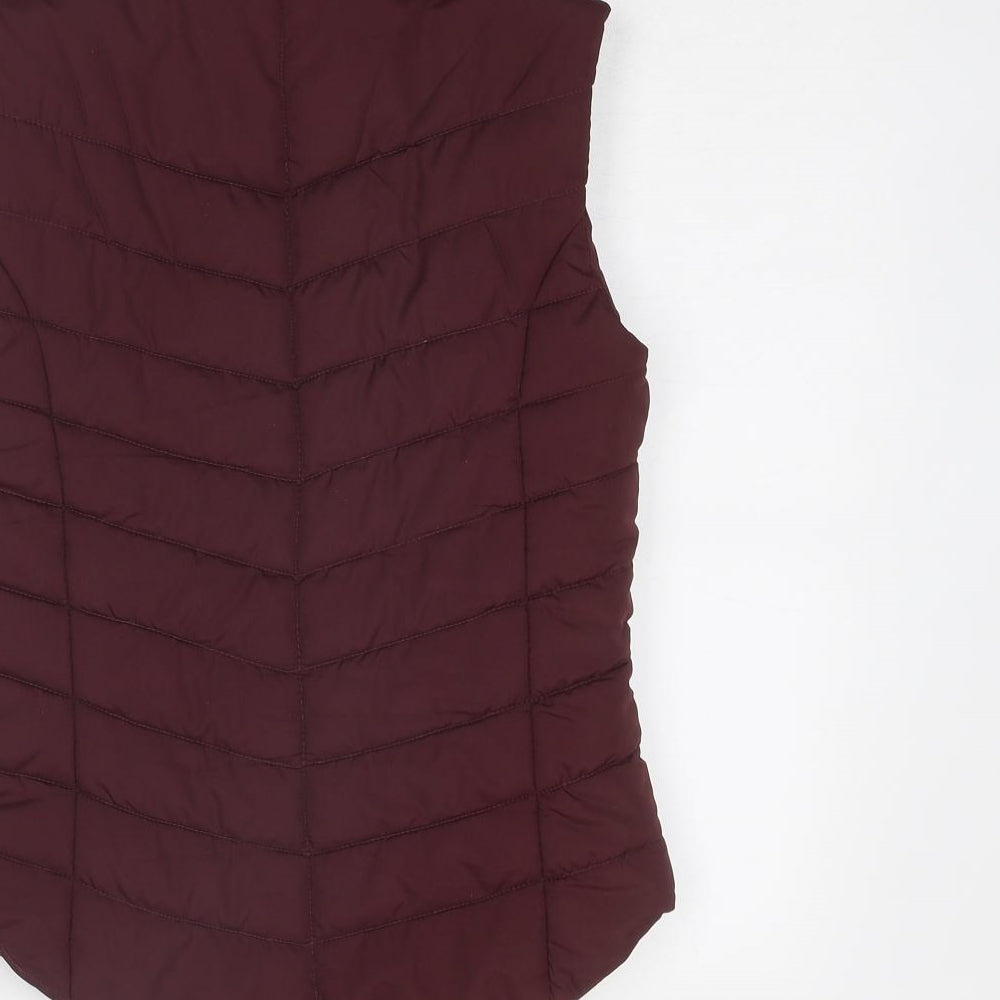 Aeropostale Womens Purple Gilet Jacket Size XS Zip