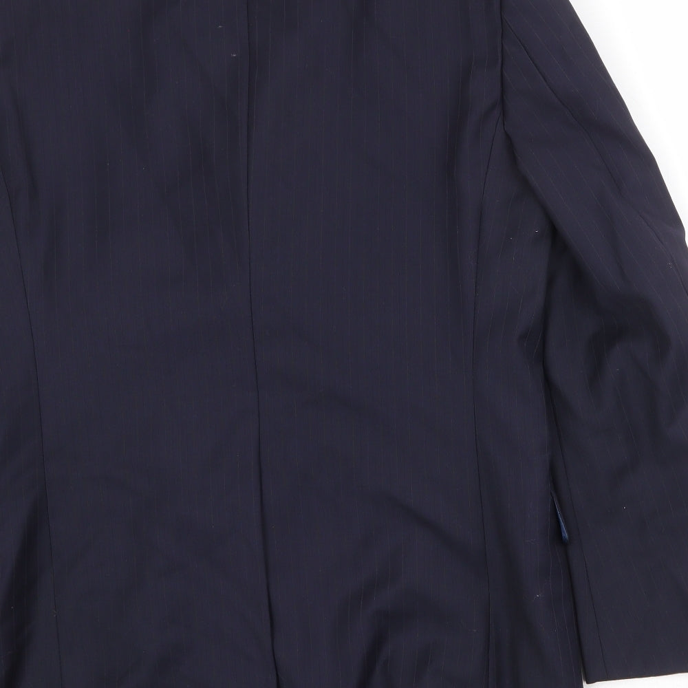 Marks and Spencer Mens Blue Wool Jacket Suit Jacket Size 40 Regular