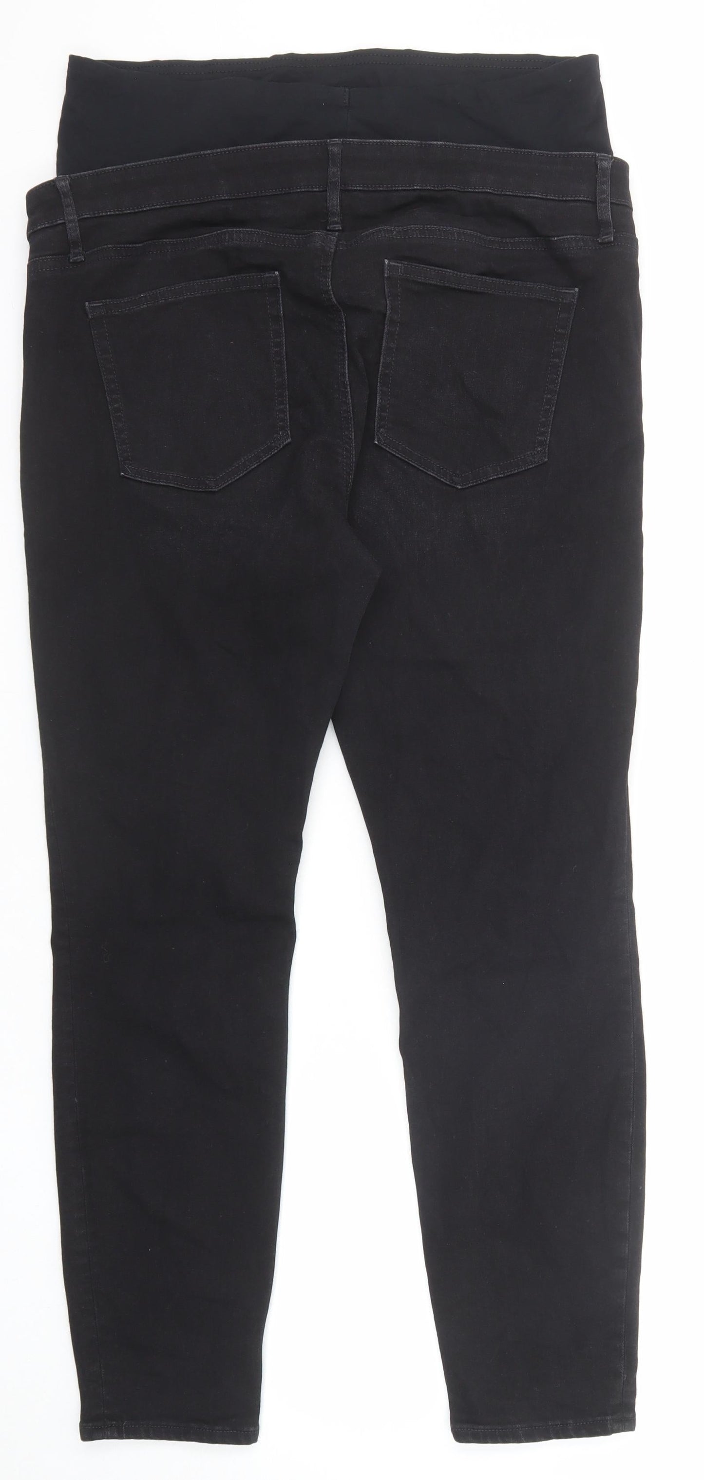 Gap Womens Black Cotton Skinny Jeans Size 32 in Regular Zip