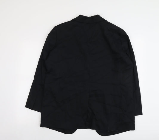 Marks and Spencer Womens Black Lyocell Jacket Suit Jacket Size 14