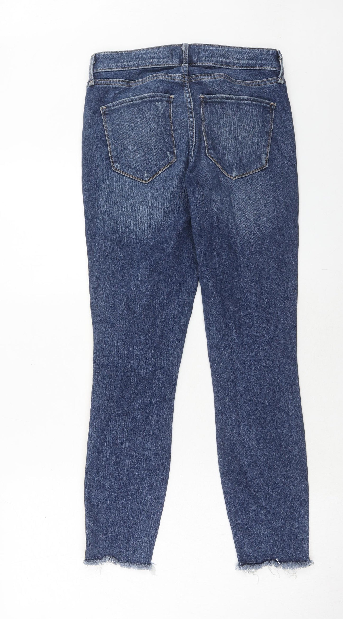 Gap Womens Blue Cotton Skinny Jeans Size 26 in Regular Zip