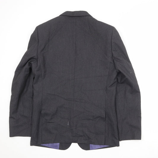 Marks and Spencer Mens Grey Polyester Jacket Suit Jacket Size 40 Regular