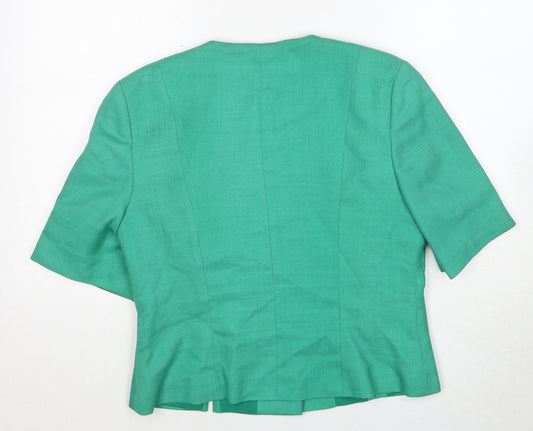 Hamells Womens Green Jacket Size 16 Button