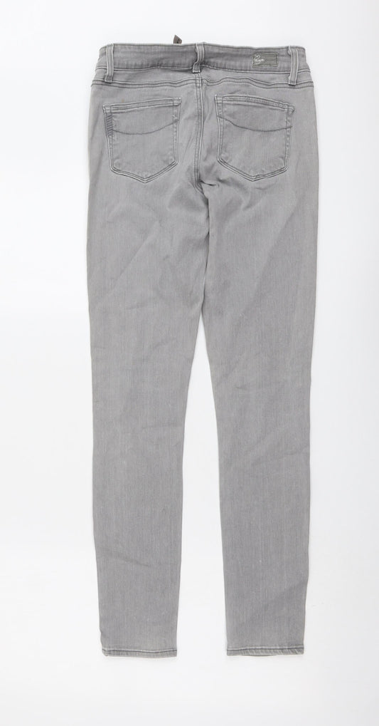 Paige Womens Grey Cotton Skinny Jeans Size 27 in L29 in Regular Button