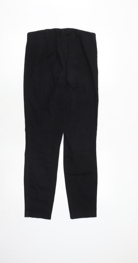 H&M Womens Black Cotton Jegging Jeans Size 10 Regular