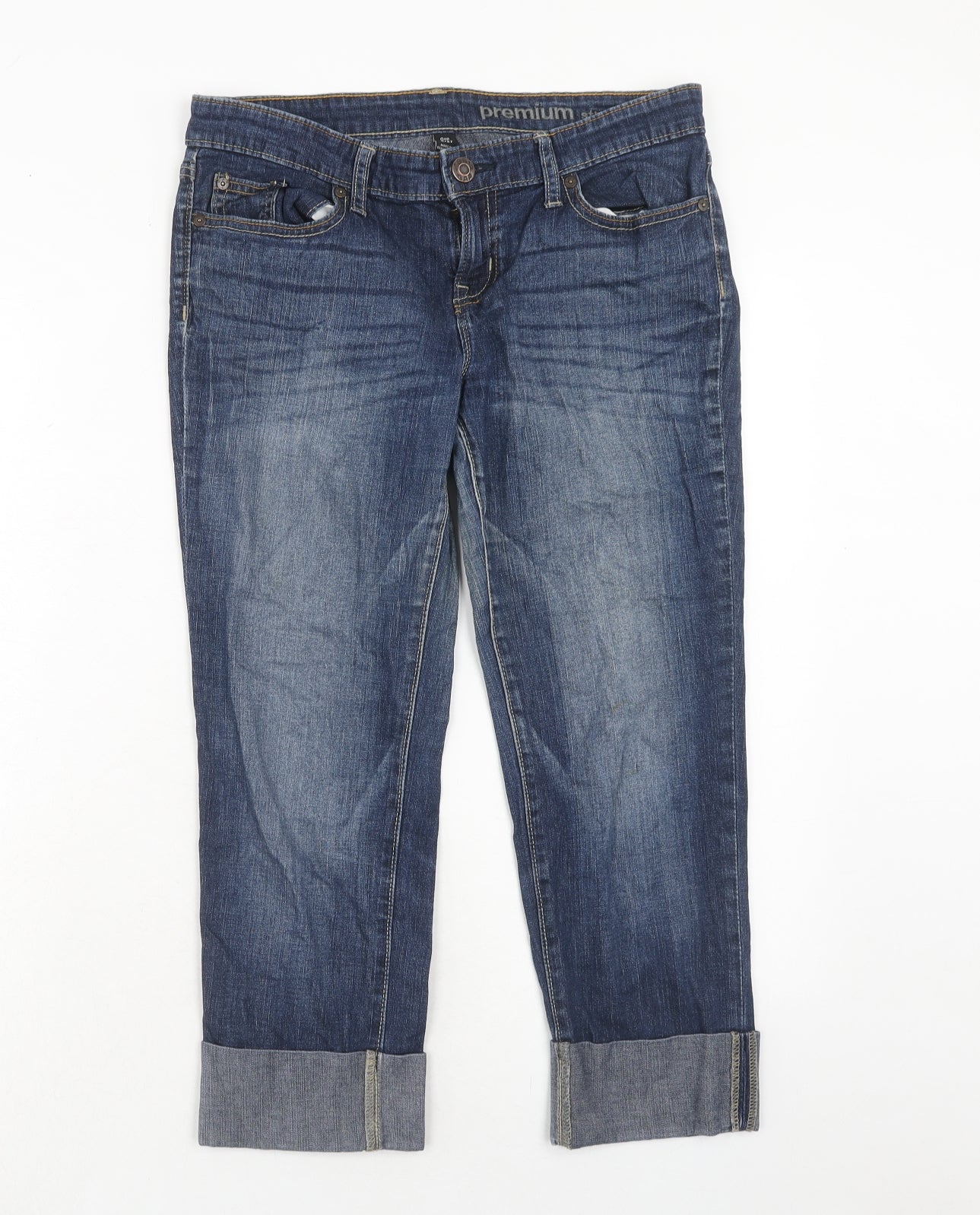 Gap Womens Blue Cotton Skinny Jeans Size 30 in Regular Zip