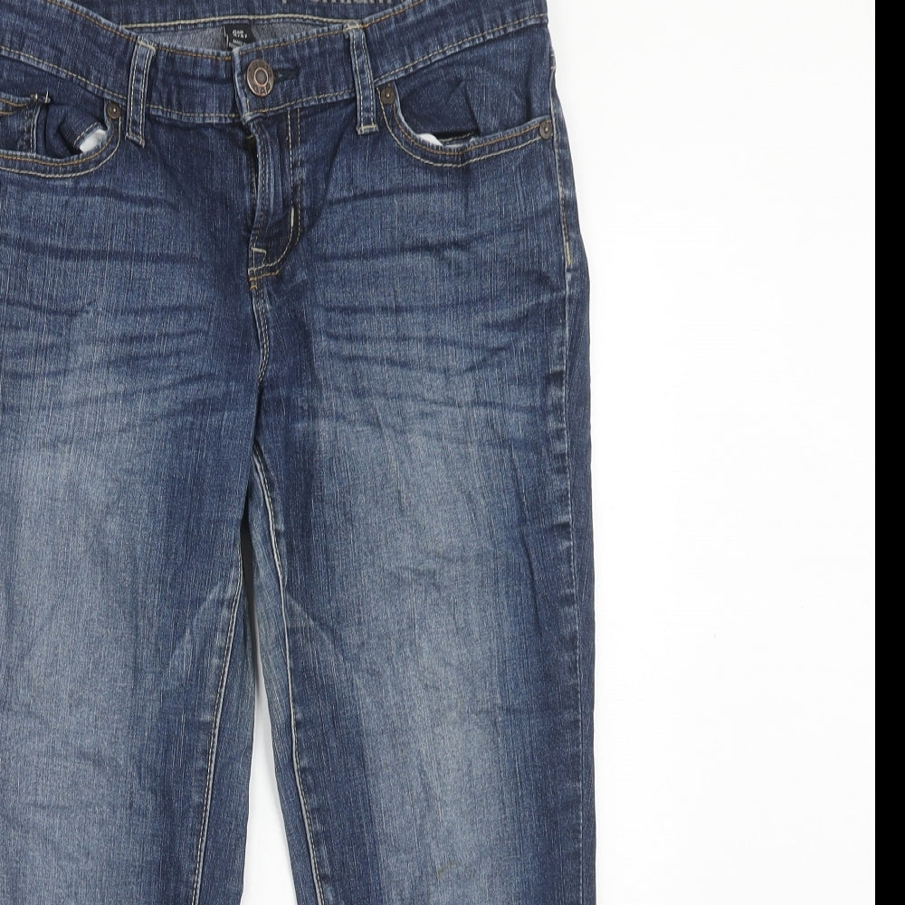 Gap Womens Blue Cotton Skinny Jeans Size 30 in Regular Zip