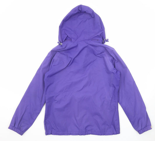 Hi Gear Womens Purple Windbreaker Jacket Size 12 Zip