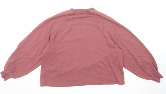 ASOS Womens Purple Cotton Pullover Sweatshirt Size 8 Pullover